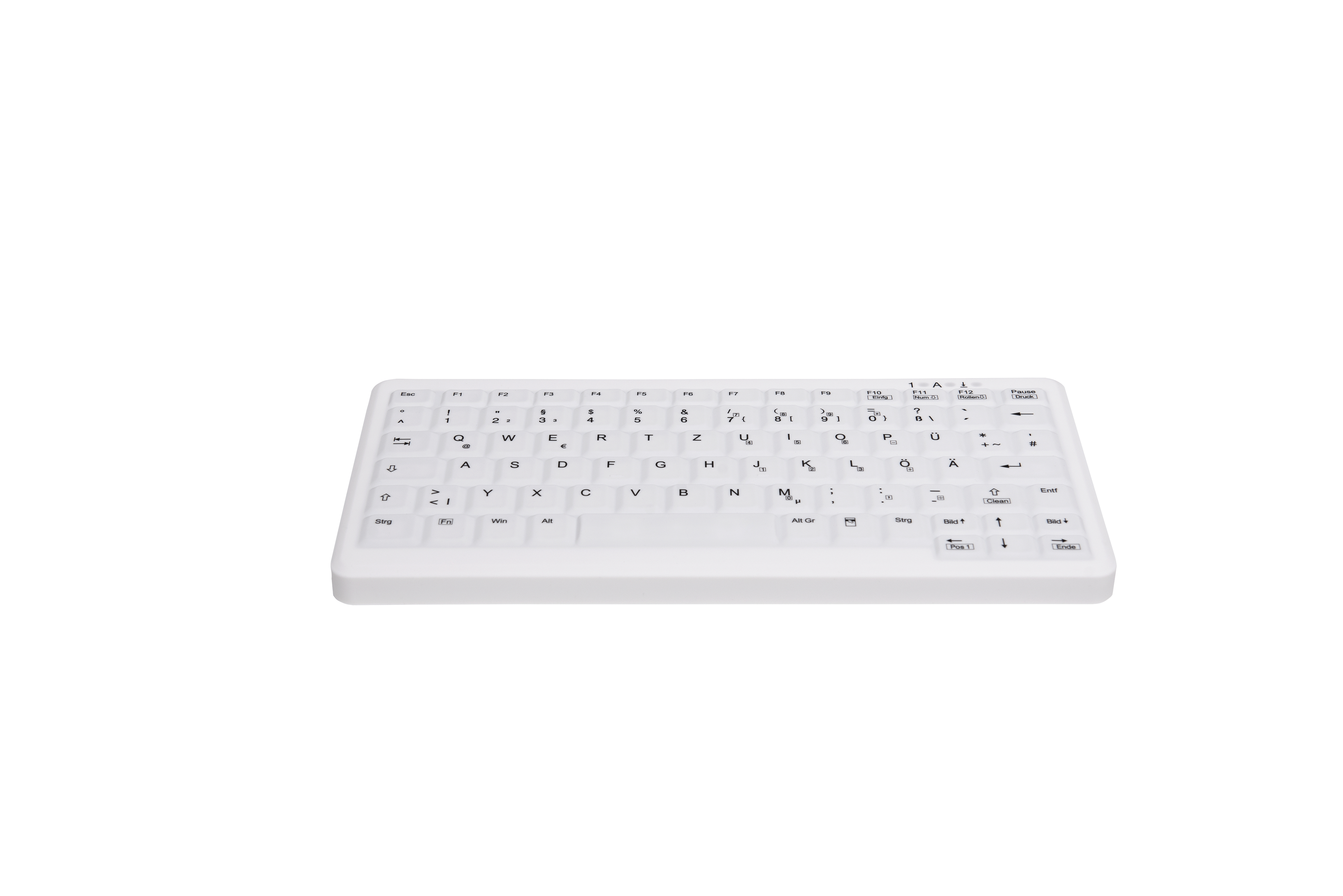 Active Key AK-C4110 - Volle Größe (100%) - Kabellos - RF Wireless - Membran Key Switch - Weiß - TL: Deutsch, QWERTZ, Ansicht 4