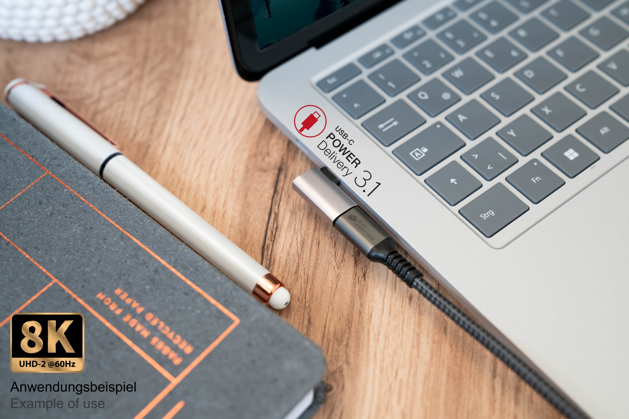 Good Connections USB 4.0 Gen.3x2 Winkeladapt. USB-C - Adapter - Digital/Daten, Ansicht 4