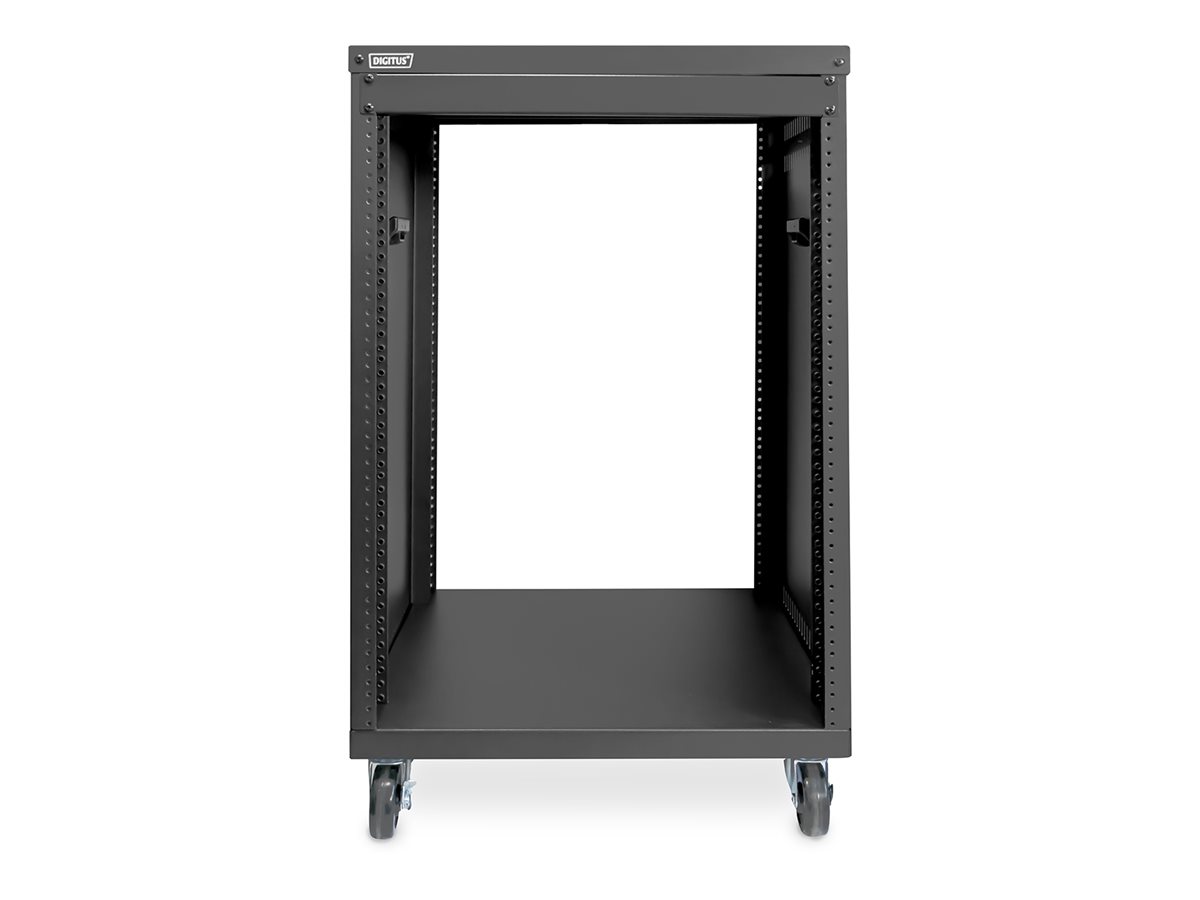 DIGITUS Universal 19-Zoll Equipment Rack mit Rollen 16HE