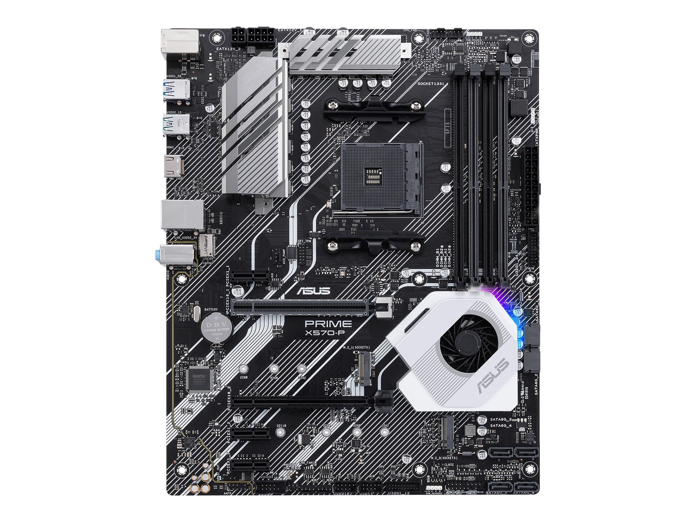 ASUS PRIME X570-P - Motherboard - ATX - Socket AM4 - AMD X570 Chipsatz - USB 3.2 Gen 1, USB 3.2 Gen 2 - Gigabit LAN - Onboard-Grafik (CPU erforderlich)