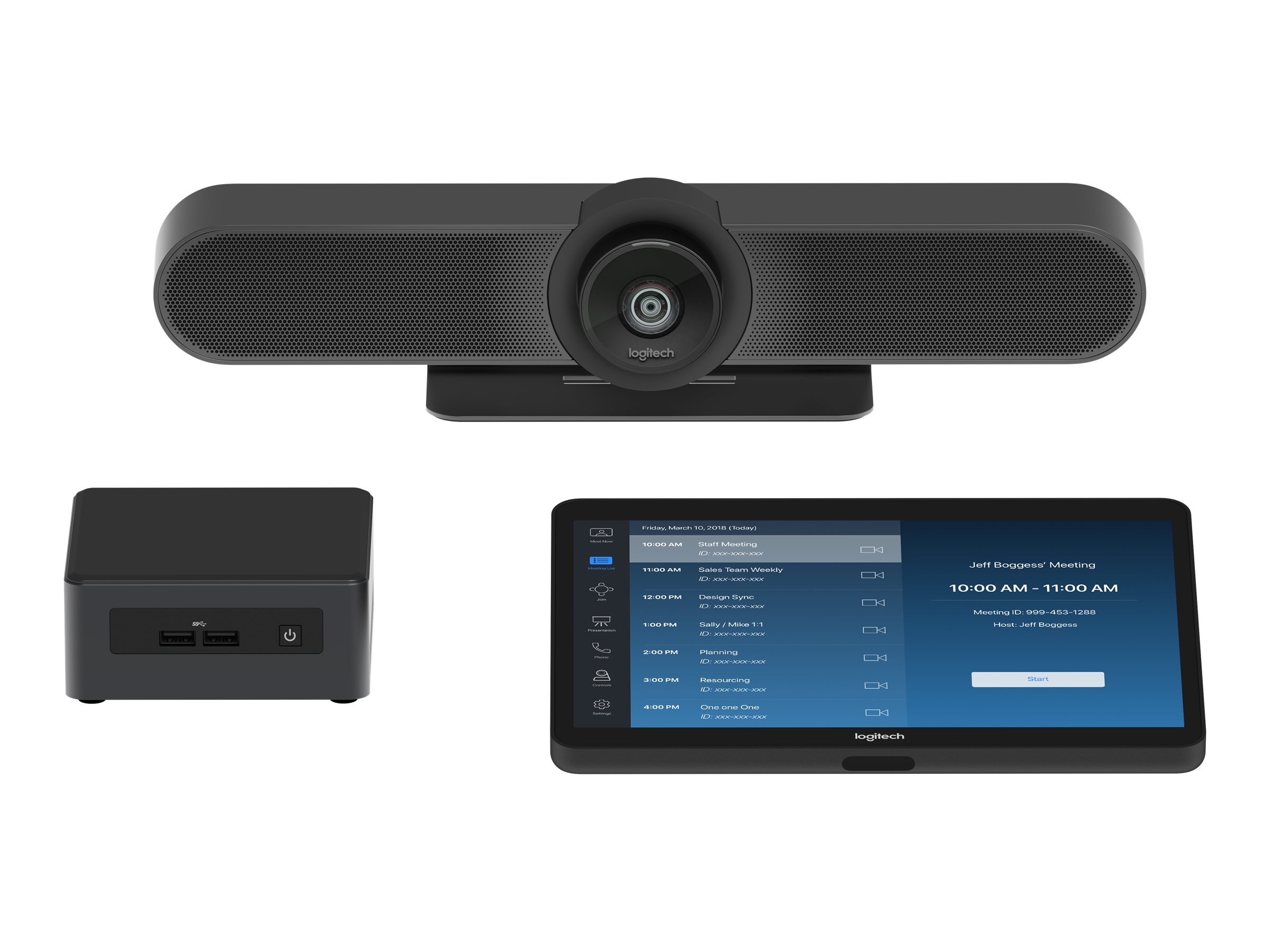 Logitech Tap for Zoom Small Rooms - Kit für Videokonferenzen - mit Intel NUC