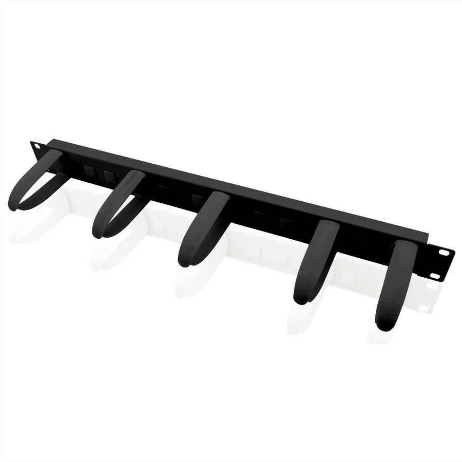VALUE 19 Cable Management plate - Kabelführungsplatte für Schaltschrank - Schwarz - 1U - 25.4/48.3 cm (10/19), Ansicht 2