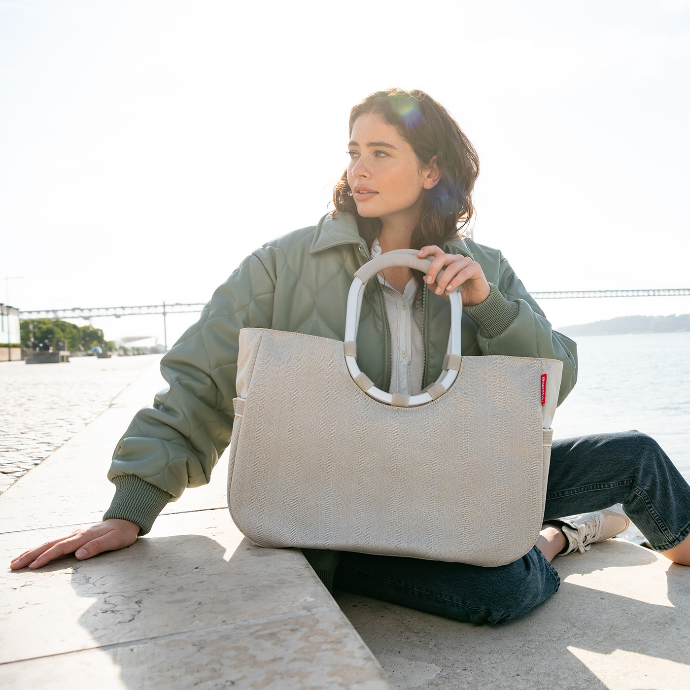 Reisenthel Loopshopper L herringbone sand, Ansicht 2