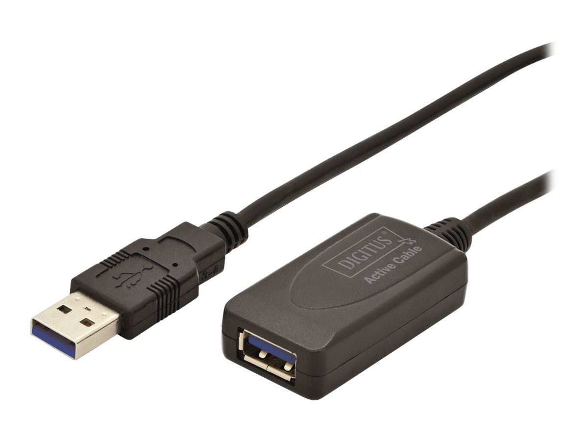 DIGITUS Aktives USB 3.0 Verlängerungskabel, 5m