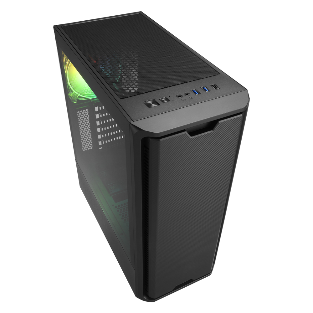 Sharkoon SK3 RGB - Midi Tower - PC - Schwarz - ATX - micro ATX - Mini-ITX - Multi - Taschenlüfter, Ansicht 3