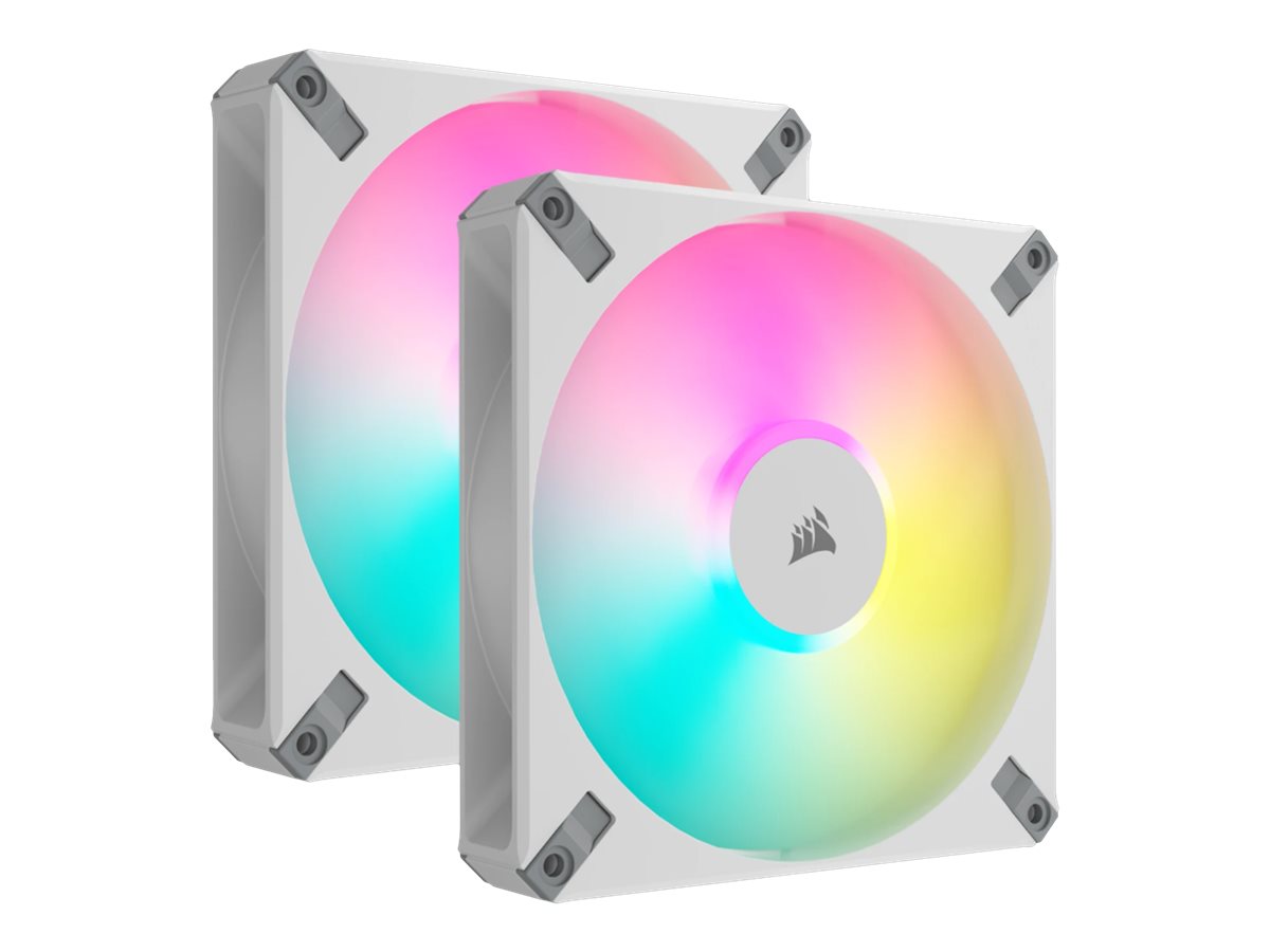 Corsair iCUE AF140 RGB ELITE - Gehäuselüfter - 140 mm - weiß (Packung mit 2)