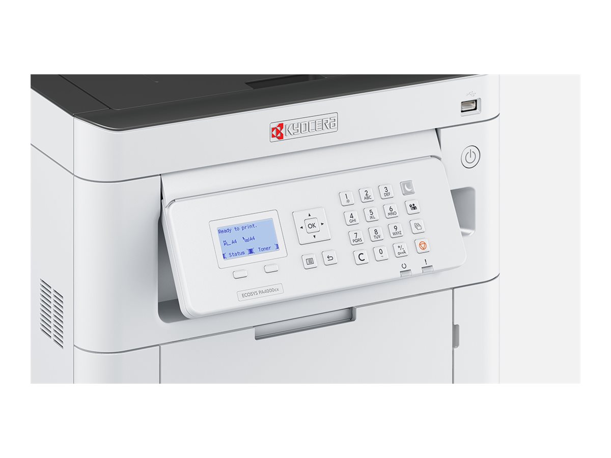 Kyocera ECOSYS PA4000cx - Drucker - Farbe - Duplex - Laser - A4/Legal - 1200 x 1200 dpi - bis zu 45 Seiten/Min. (einfarbig)