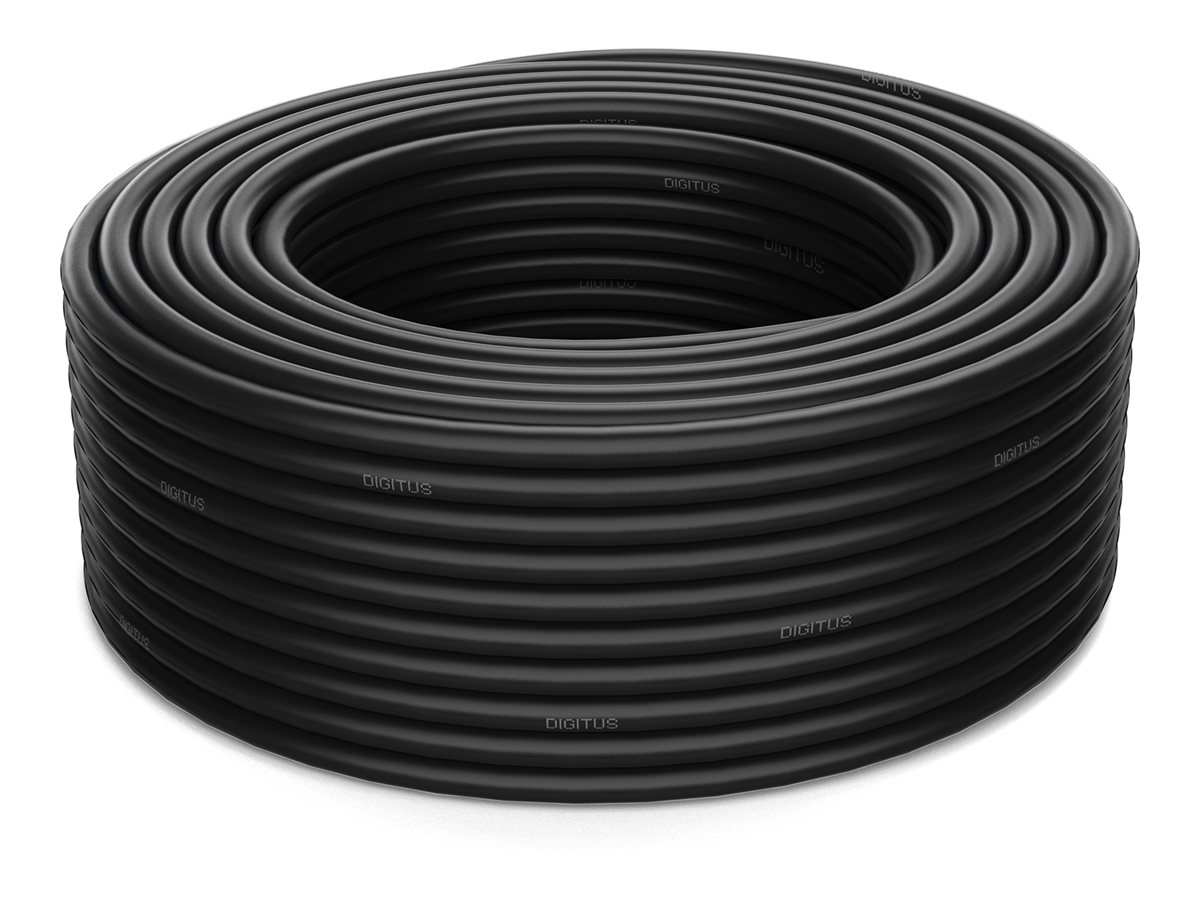DIGITUS CAT 7A  S/FTP Datenkabel - Erdverlegekabel, 100 m Ring, Simplex, PE