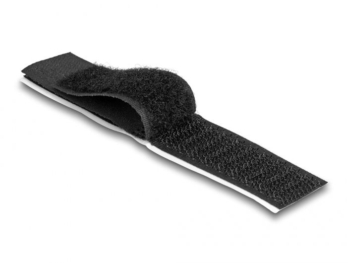 Delock Kabelhalter - self-adhesive, L 110 mm x W 20 mm - 11 cm - Schwarz (Packung mit 10), Ansicht 2