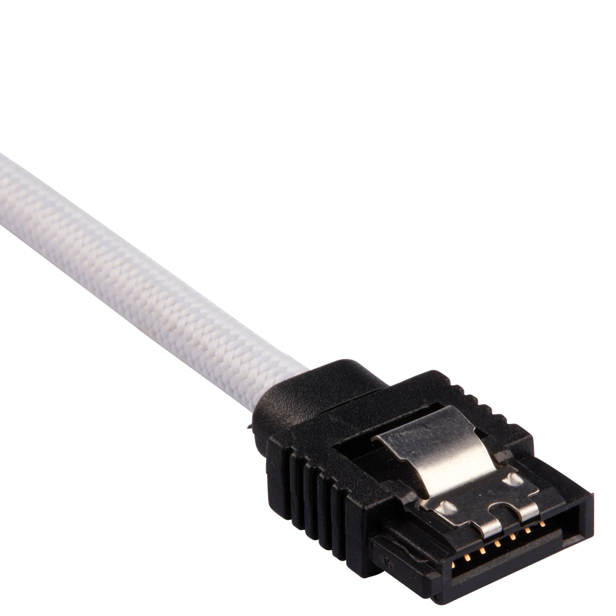 Corsair Premium Sleeved - SATA-Kabel - Serial ATA 150/300/600 - SATA (M) - Weiß, Ansicht 3