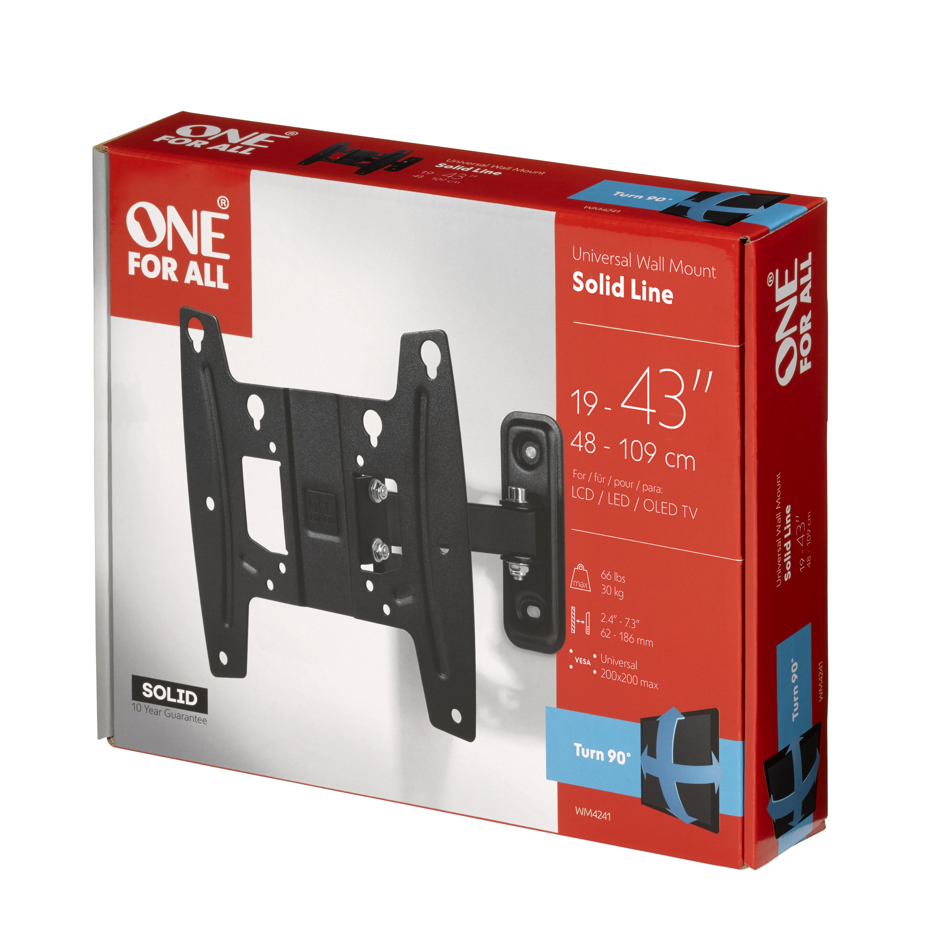 One for All SOLID WM 4241 - Klammer für LCD TV (einstellbarer Arm), Ansicht 2