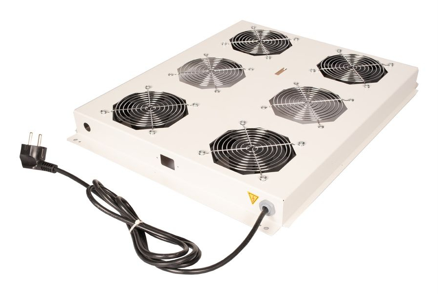 ROLINE Rack - Lüfter Kit - with 4 fans - Dach - Hellgrau, RAL 7035 - 48.3 cm (19), Ansicht 4