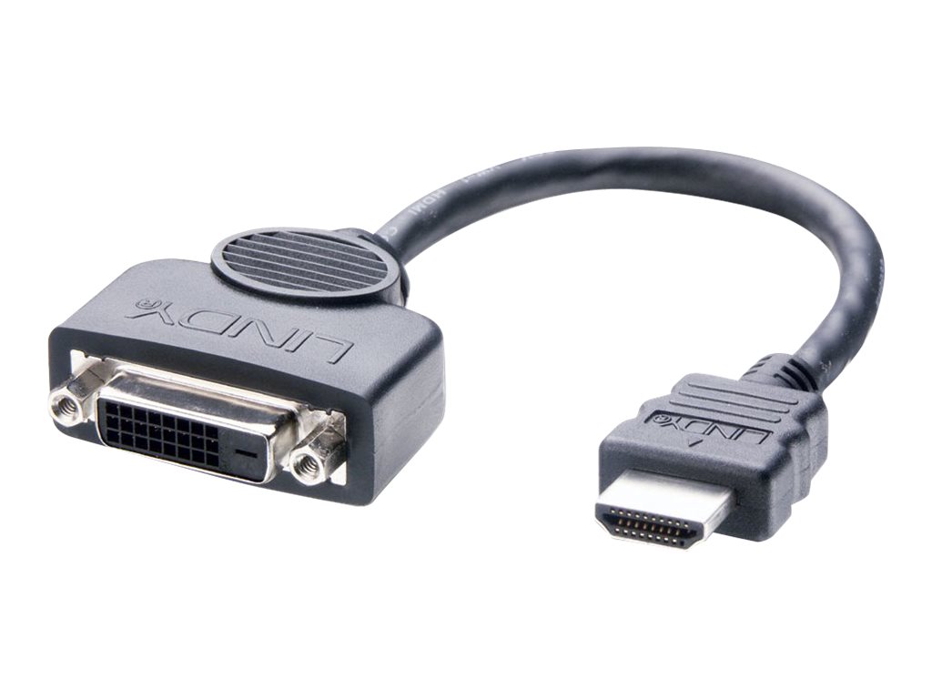 Lindy - Videoadapter - HDMI männlich zu DVI-D weiblich - 20 cm