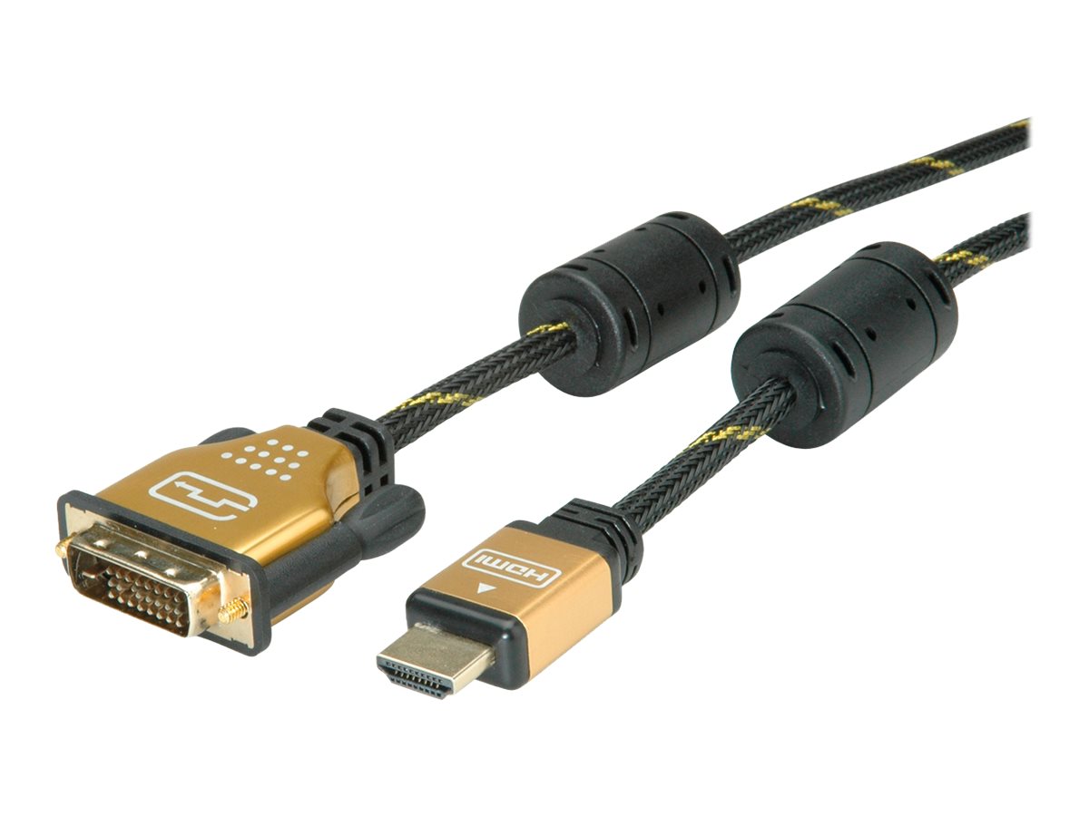 ROLINE Gold - Adapterkabel - Dual Link - DVI-D männlich zu HDMI männlich