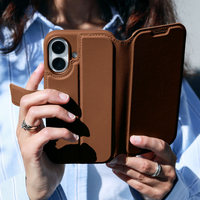 Vonmählen Vegan Leather Folio iPhone 17 Pro Brown, Ansicht 2