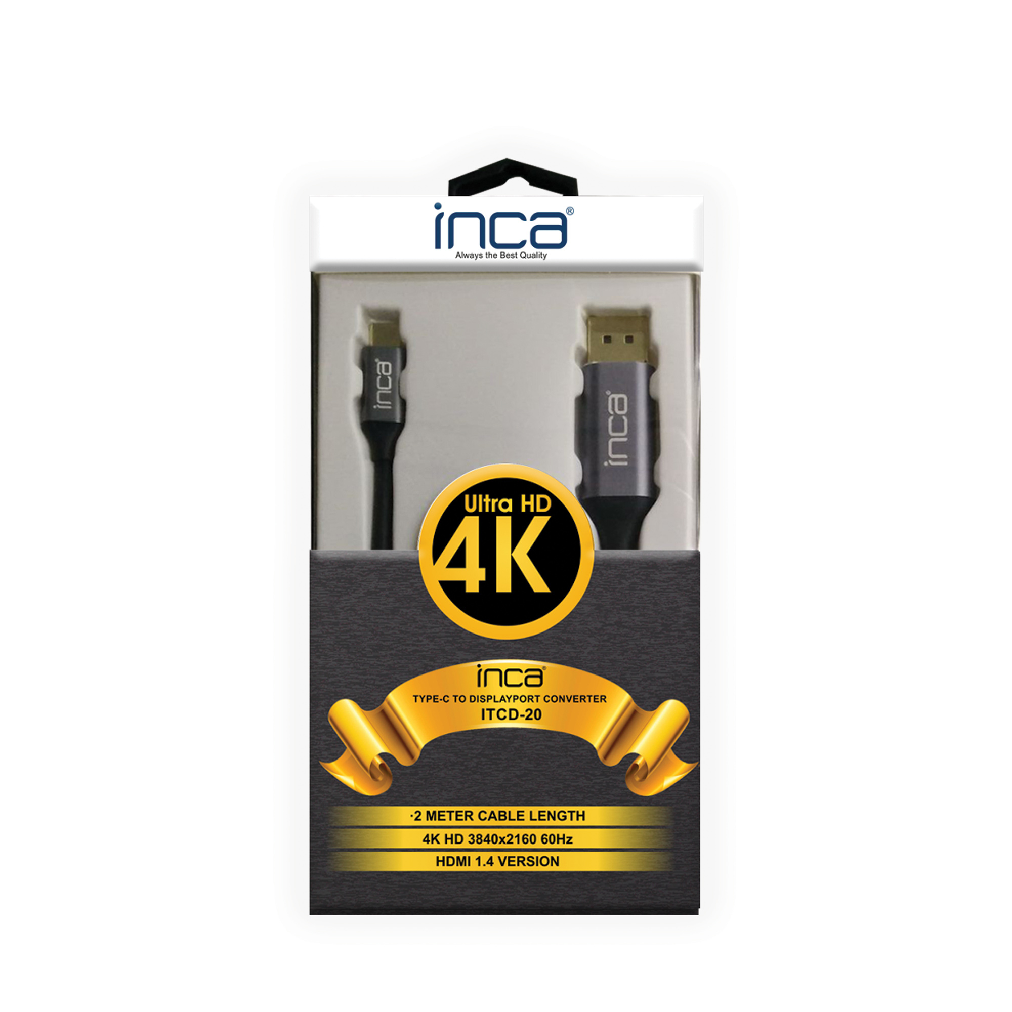 Cian Technology GmbH Inca ITCD-20 - 2 m - USB Typ-C - HDMI - Männlich - Männlich - Gerade, Ansicht 2