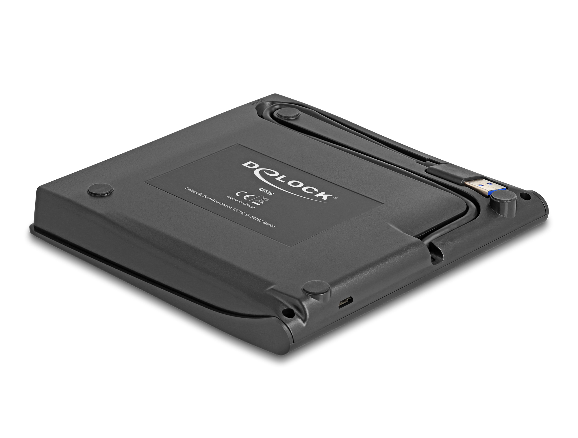 Delock 5.25 External Enclosure Slim SATA > USB 3.0 - Speichergehäuse - SATA - USB 3.2 (Gen 1), Ansicht 2