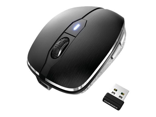 Cherry MW 8C ADVANCED - Maus - ergonomisch - optisch - 6 Tasten - kabellos - 2.4 GHz Bluetooth 4.0 - kabelloser Empfänger (USB)