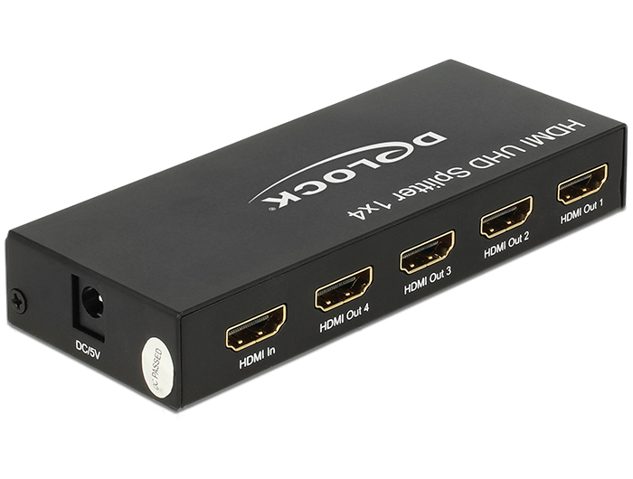 Delock HDMI UHD Splitter 1 x HDMI in > 4 x HDMI out 4K, Ansicht 4