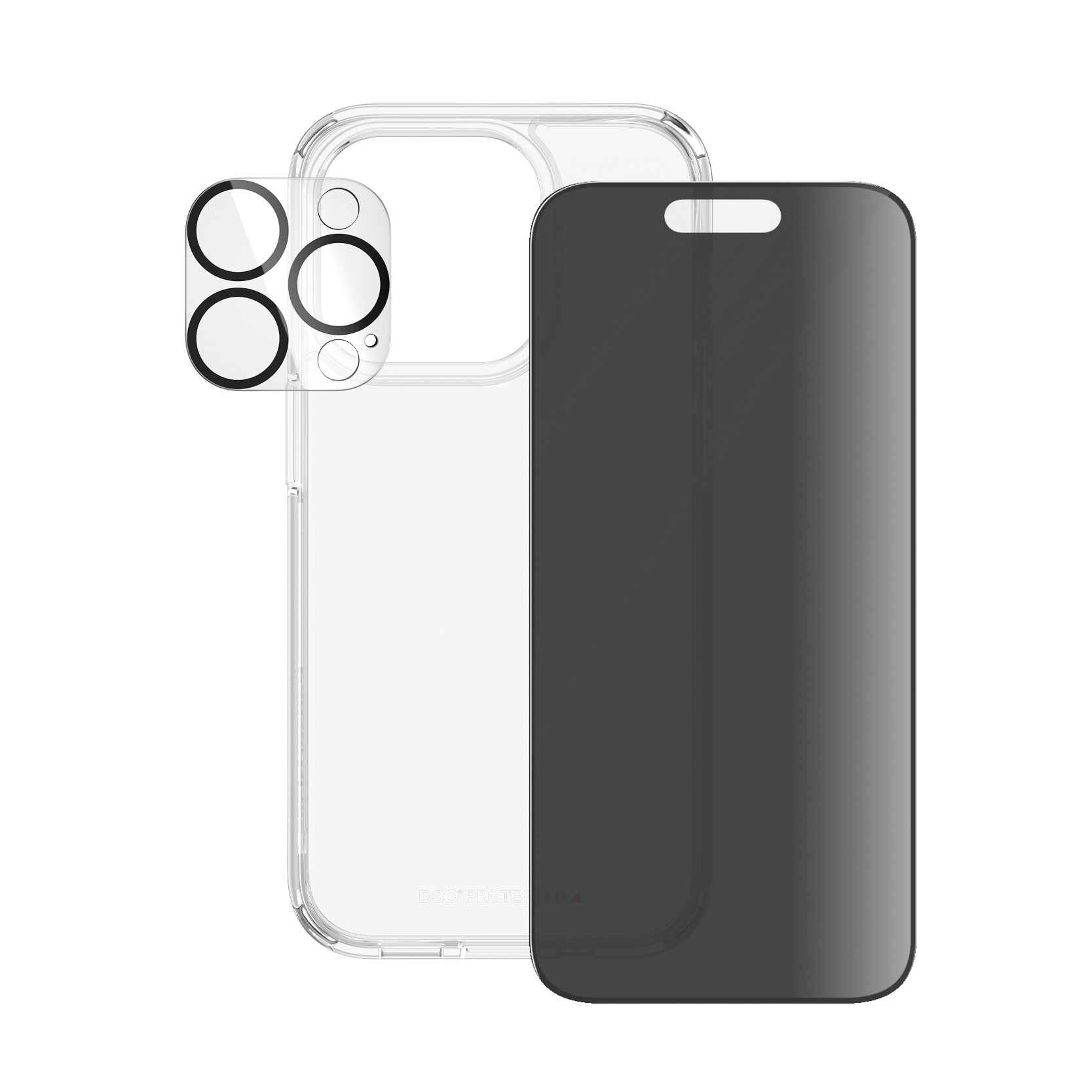 PanzerGlass Privacy - 3-in-1 Pack - Schutzkit für Display / Objektiv / Rückseite für Handy, Ansicht 4