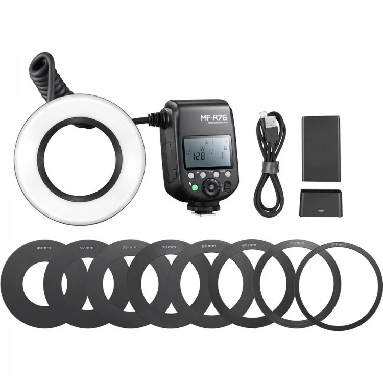 Godox  MF-R76 Macro Ringblitz, Ansicht 3