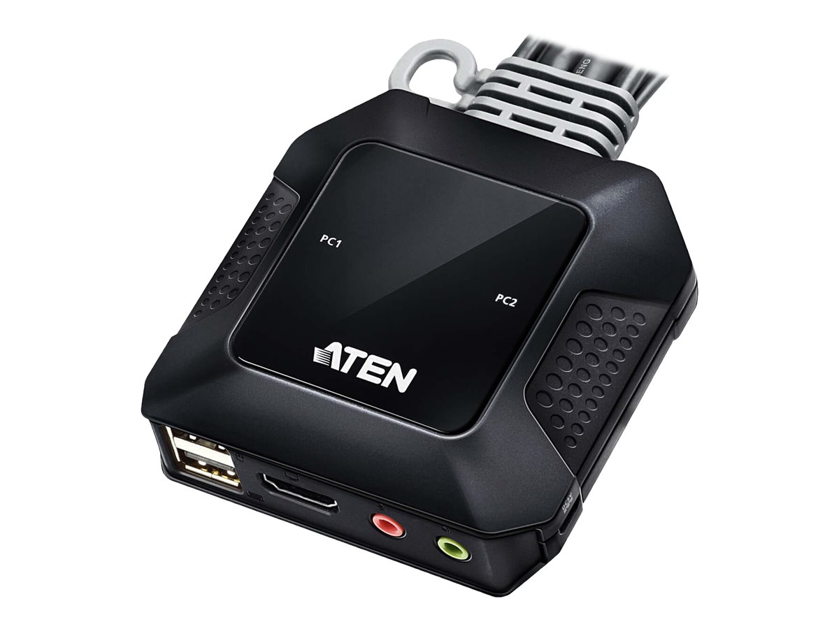 ATEN CS22H - KVM-Audio-USB-Switch - 2 x KVMAudioUSB