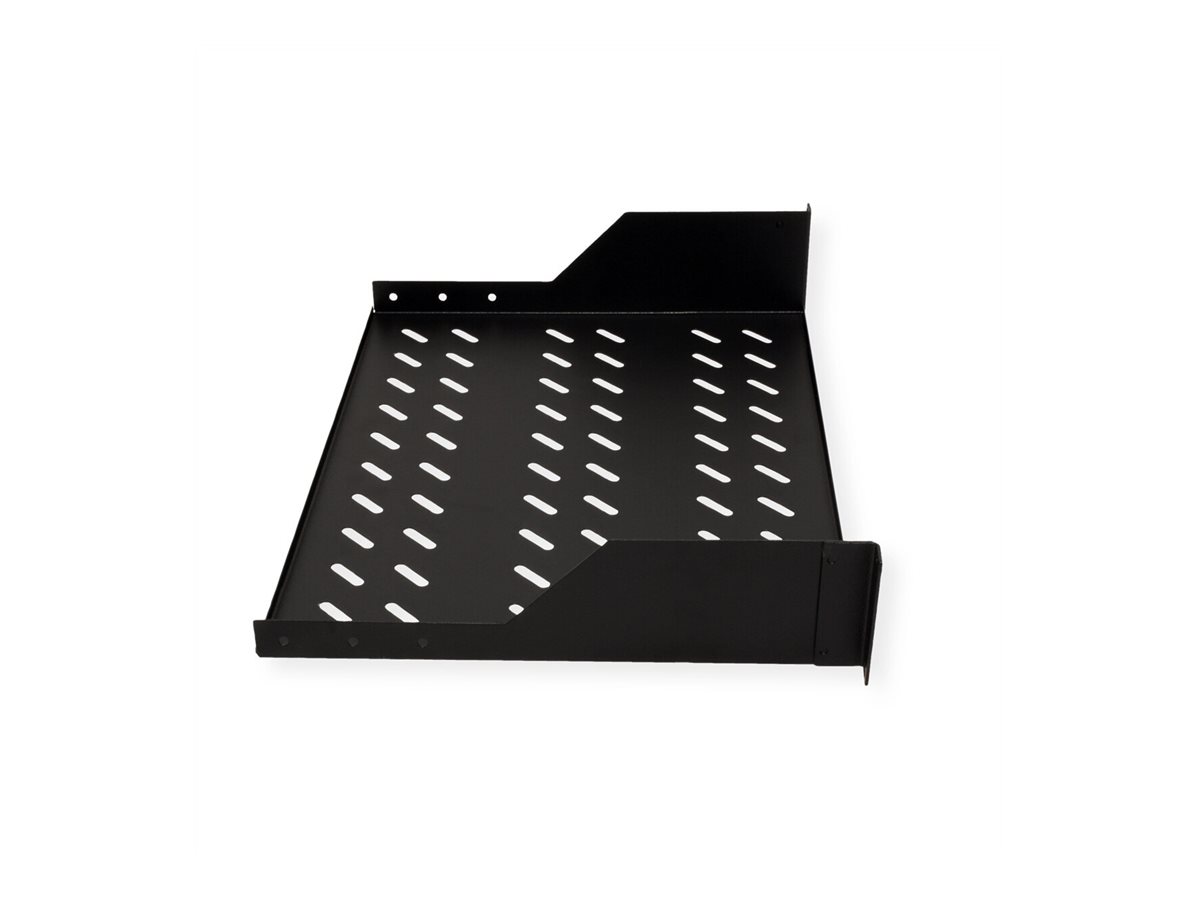 ROLINE 19 Zoll Fachboden 2 HE 350 T 25kg Tragkraft schwarz, Ansicht 2