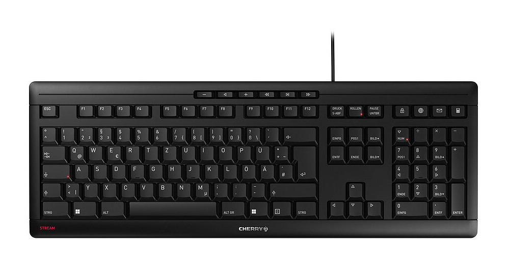Cherry STREAM KEYBOARD - Tastatur - 100% - full size - TL: Portugiesisch, QWERTY, Ansicht 3