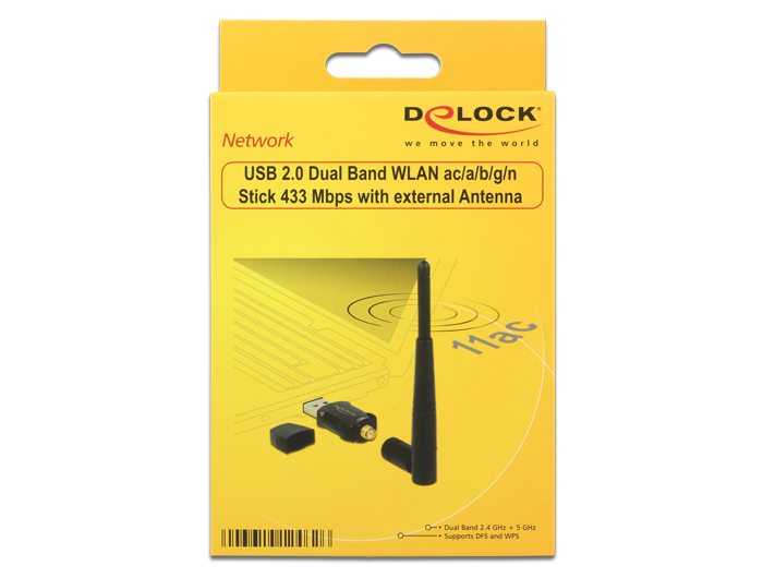 Delock USB 2.0 Dual Band WLAN ac/a/b/g/n Stick, Ansicht 4