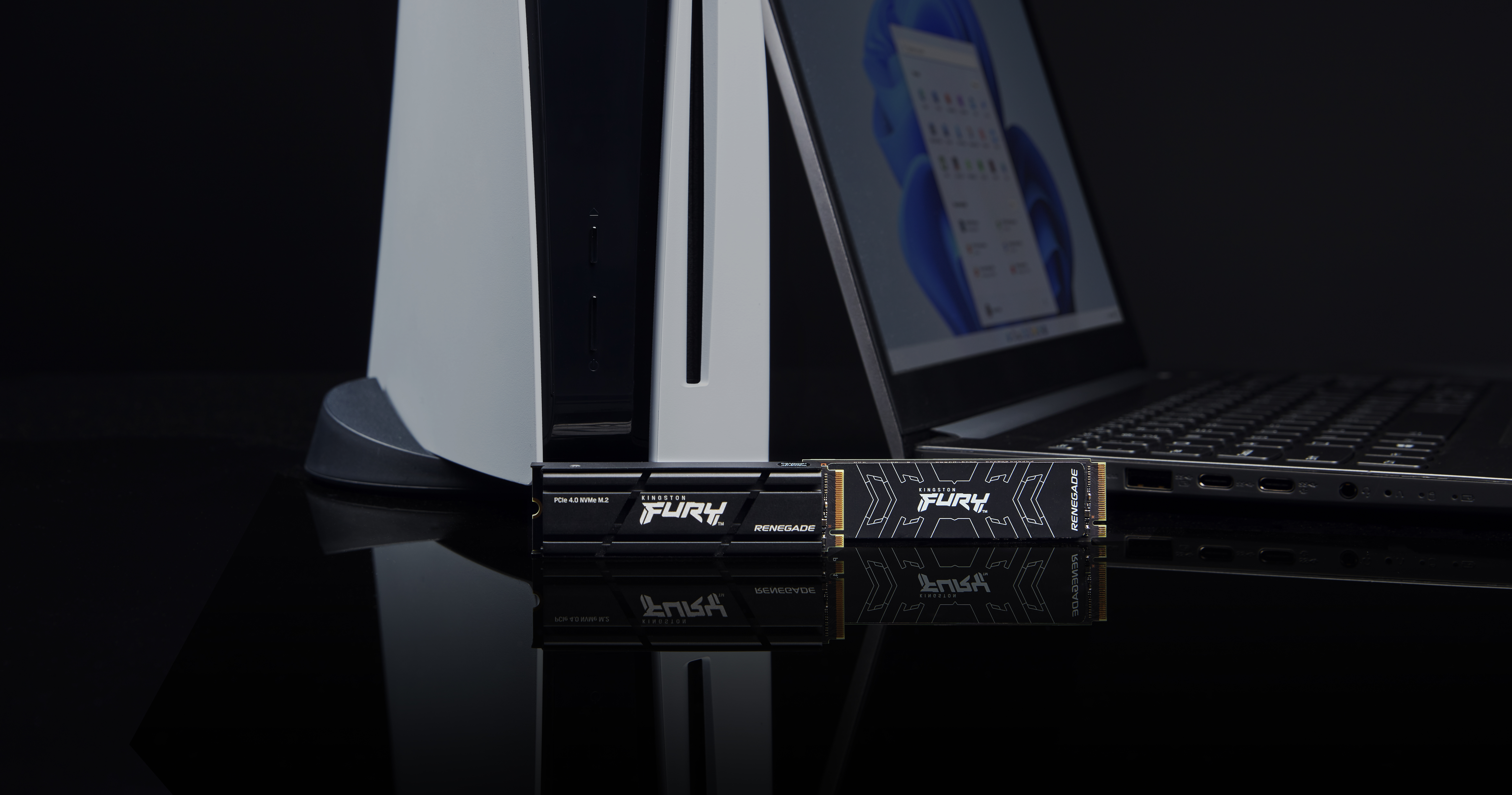 Kingston FURY Renegade - SSD - 1 TB - intern - M.2 2280 - PCIe 4.0 x4 (NVMe), Ansicht 3