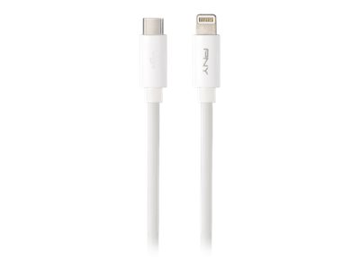 PNY - Lightning-Kabel - Lightning männlich zu USB-C männlich - 3 m - USB-Stromversorgung (18 W) - für Apple iPad/iPhone/iPod (Lightning)