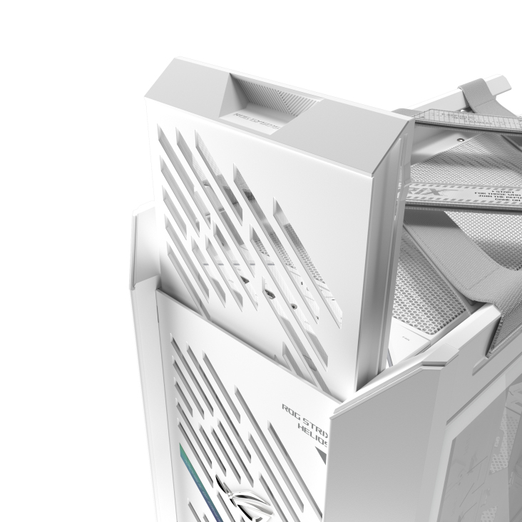 ASUS ROG Strix Helios II - White Edition - mid tower - E-ATX - Seitenteil mit Fenster (gehärtetes Glas), Ansicht 3
