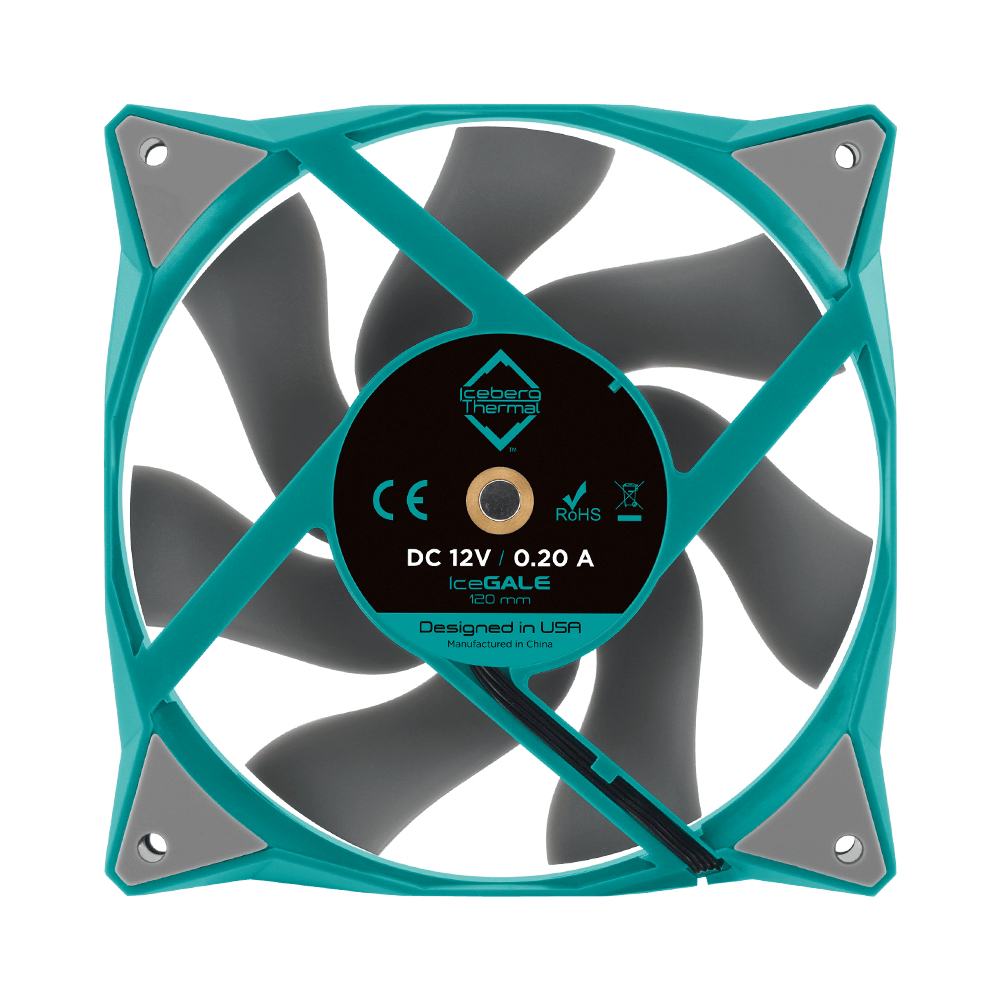 Iceberg Interactive Iceberg Thermal IceGALE - Ventilator - 12 cm - 500 RPM - 1850 RPM - 35 dB - 76 cfm, Ansicht 3