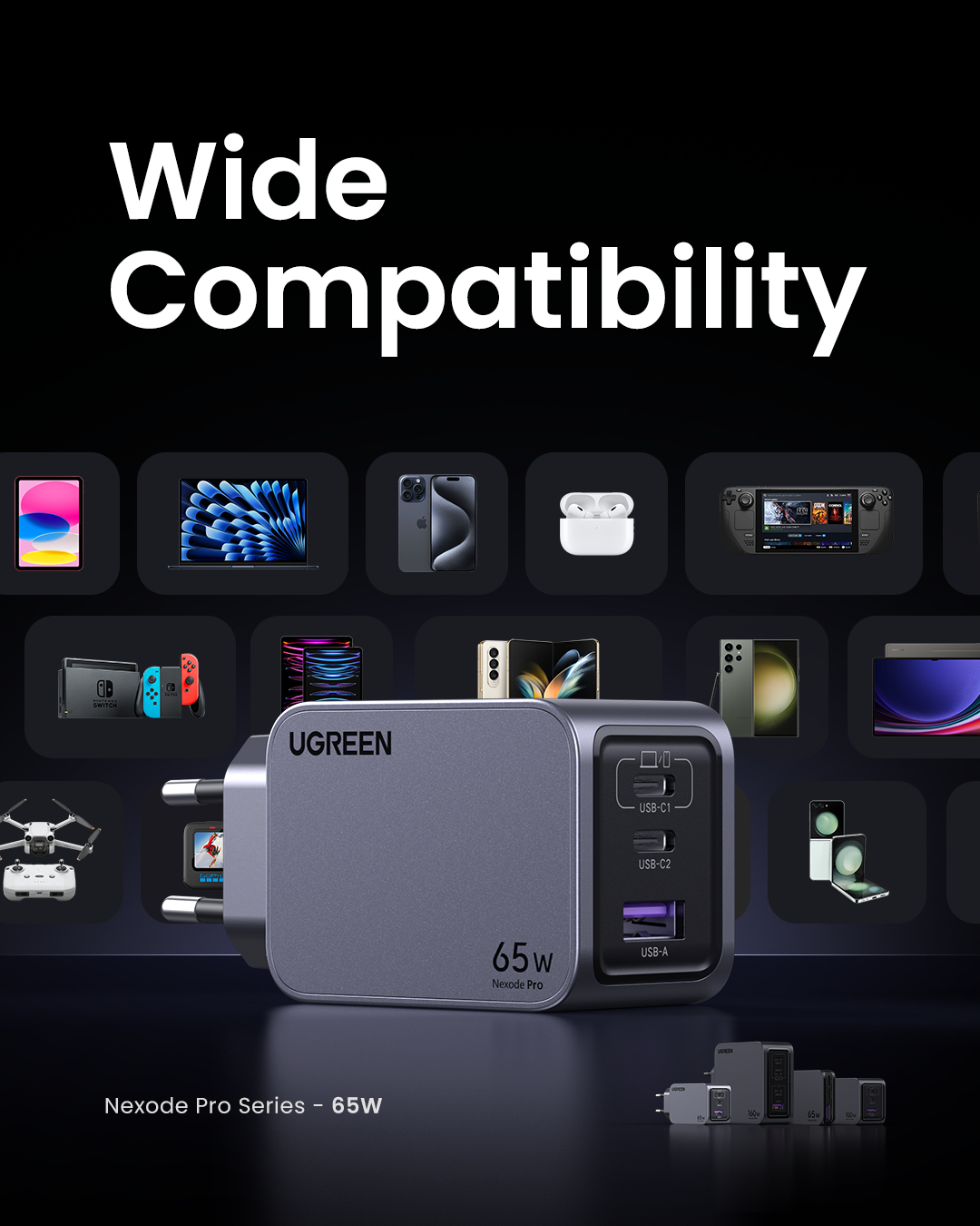 Ugreen Nexode Pro 65W GaN Charger with USB-C Cable, Ansicht 4