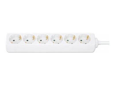 Manhattan Steckdosenleiste - AC 220-250 V - 3680 Watt - Eingabe, Eingang Typ F - Ausgangsanschlüsse: 6 (Typ F), Ansicht 5