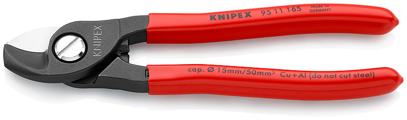 KNIPEX Kabelschere - Schwarz, Rot, Ansicht 2