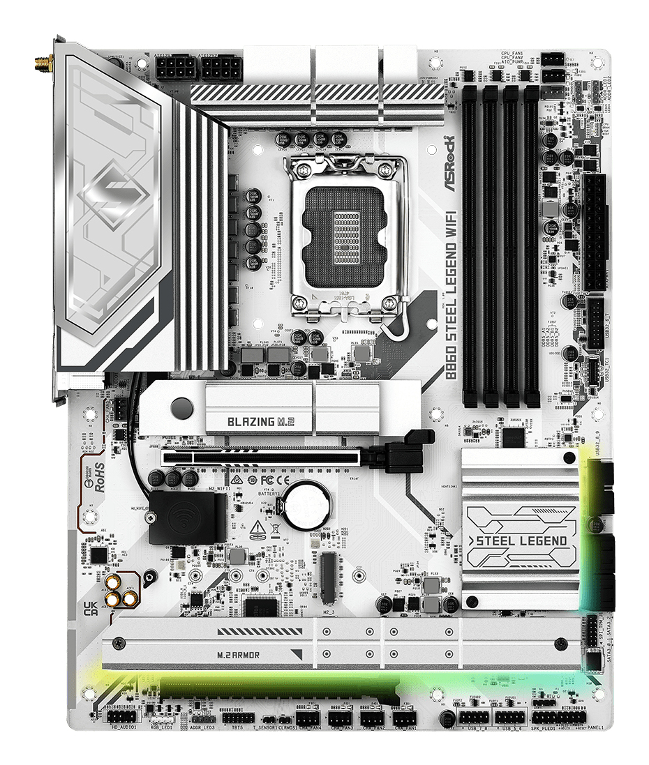ASRock 90-MXBR30-A0UAYZ Mainboard - DDR5, Ansicht 3