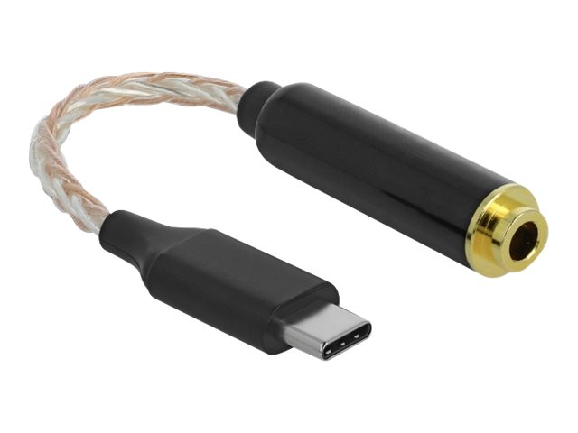Delock Audio-Adapter - 24 pin USB-C männlich zu Symmetrisches Stereo 44 mm weiblich