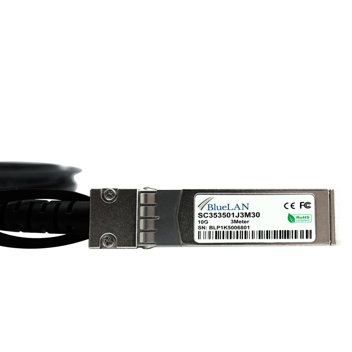 BlueOptics Aruba J9281D kompatibles BlueLAN DAC SFP+ SC353501J1M30, Ansicht 3
