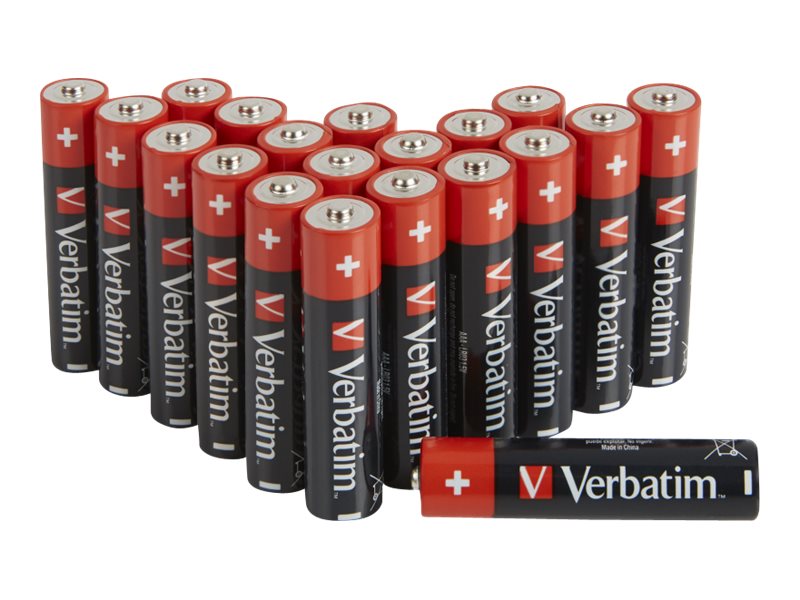 Verbatim - Batterie 20 x AAA / LR03 - Alkalisch