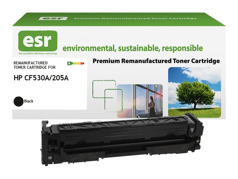 ESR Schwarz - kompatibel - wiederaufbereitet - Tonerpatrone (Alternative zu: HP CF530A)