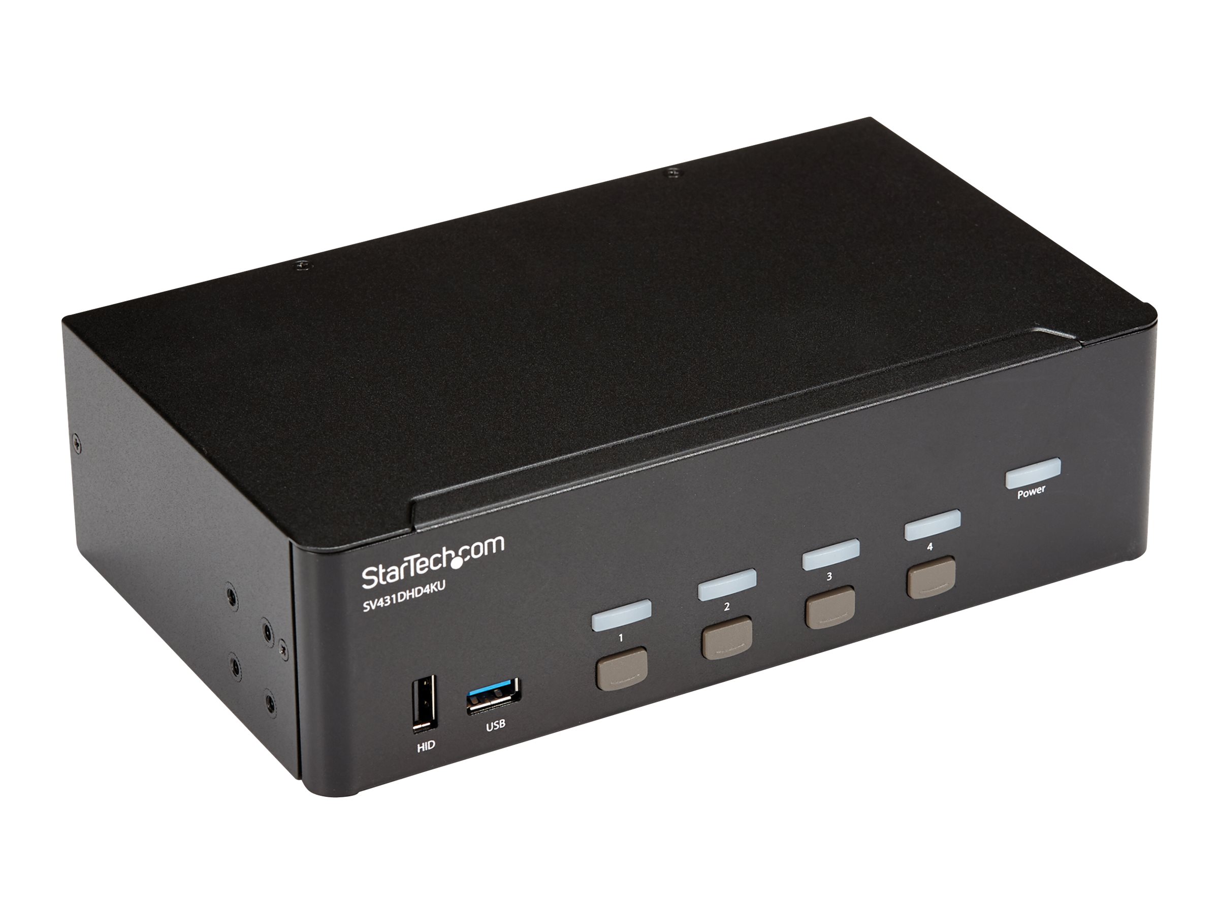 StarTech.com KVM Switch HDMI 4 Port - 4K 30 Hz - KVM Extender für HDMI - KVM HDMI Umschalter - KVM-/Audio-/USB-Switch - 4 x KVM/Audio/USB