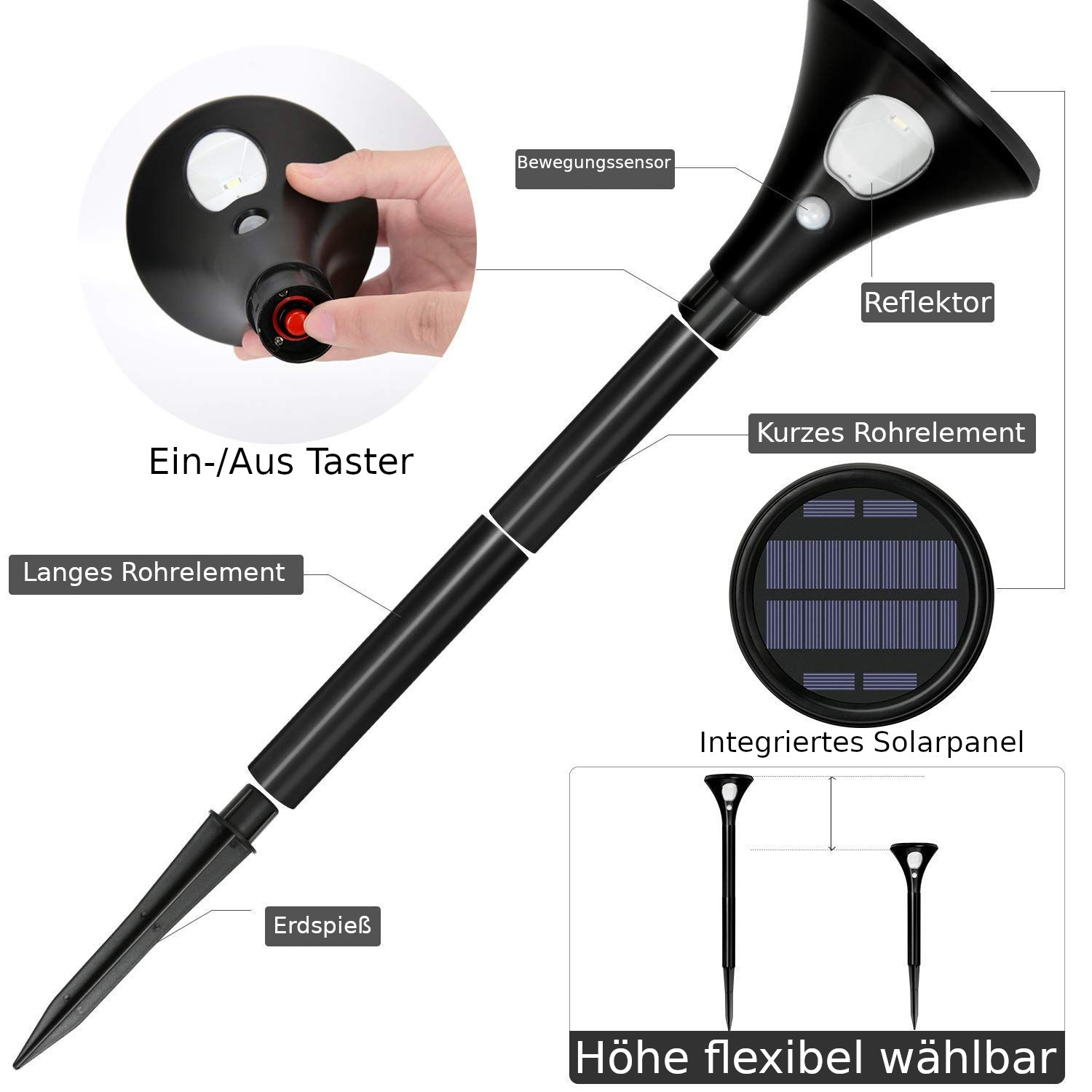 Synergy 21 LED Garten Akku Solar Lampe ER SET, Ansicht 2