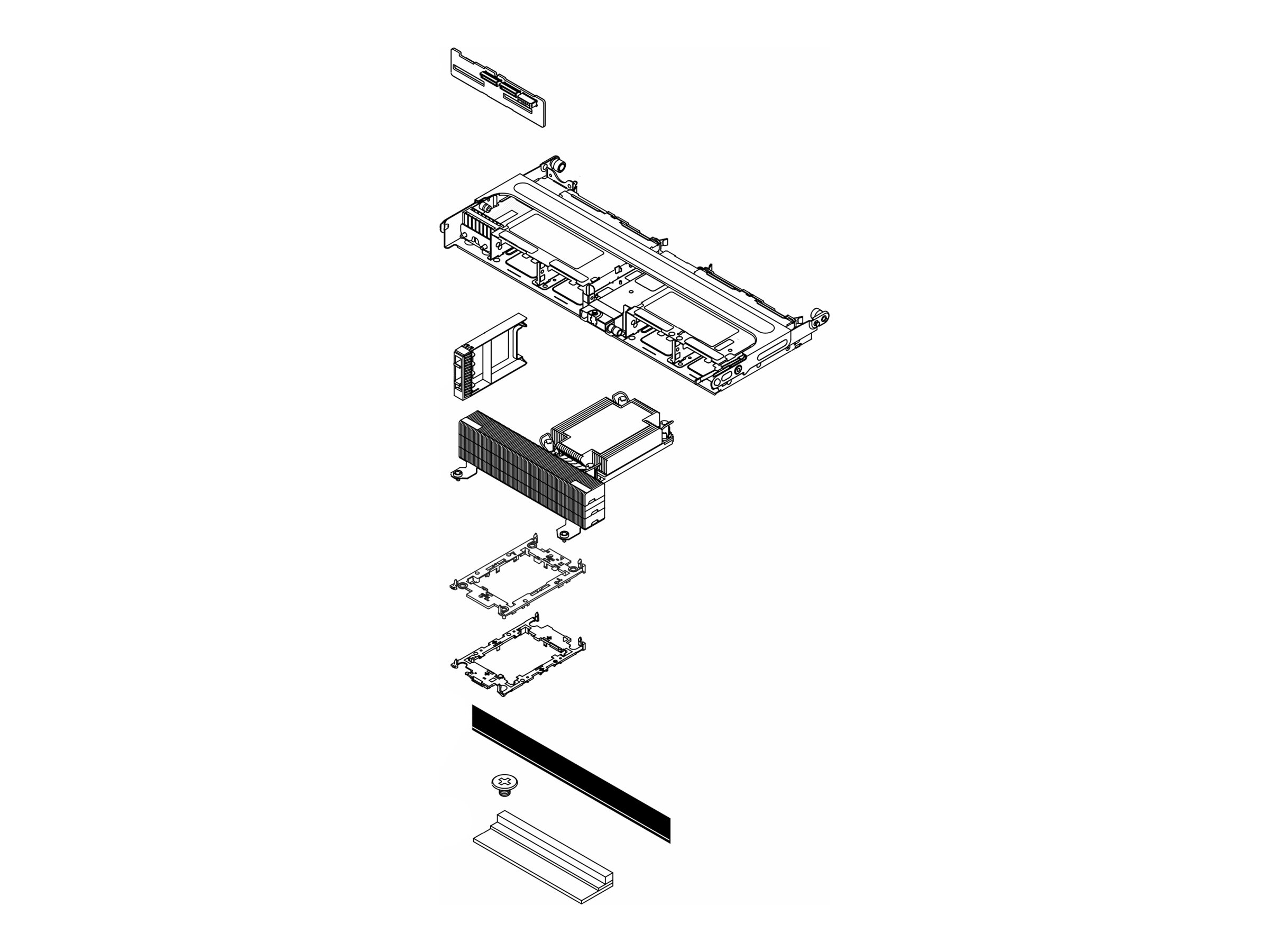 Lenovo Server 4 x 2.5 SASSATA Backplane-Kit
