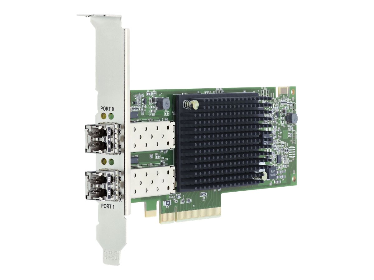 Lenovo Emulex LPe35002 32Gb 2-port PCIe Fibre Channel Adapter - Hostbus-Adapter - PCIe 4.0 x8 Low-Profile - 32Gb Fibre Channel Gen 7 (Short Wave)