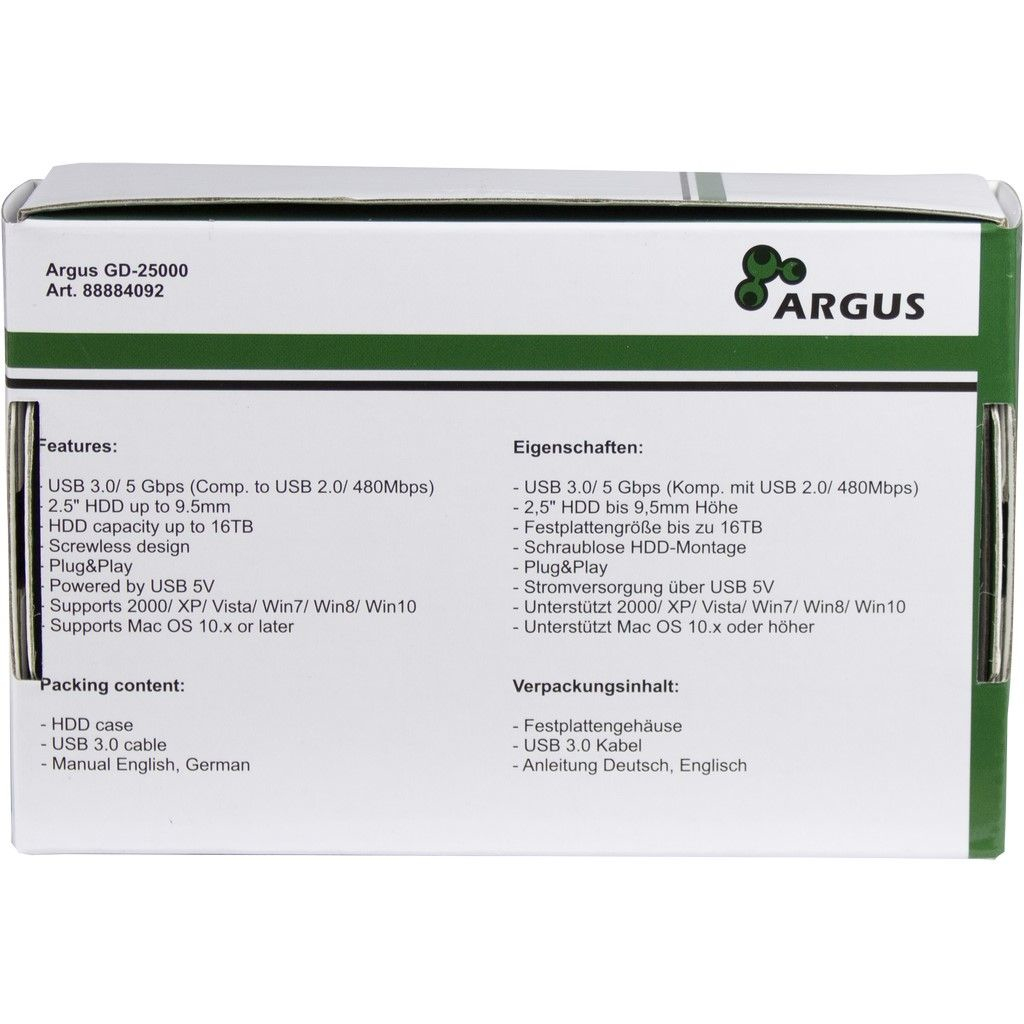 Inter-Tech Argus GD-25000 - Speichergehäuse - 2.5 (6.4 cm), Ansicht 4