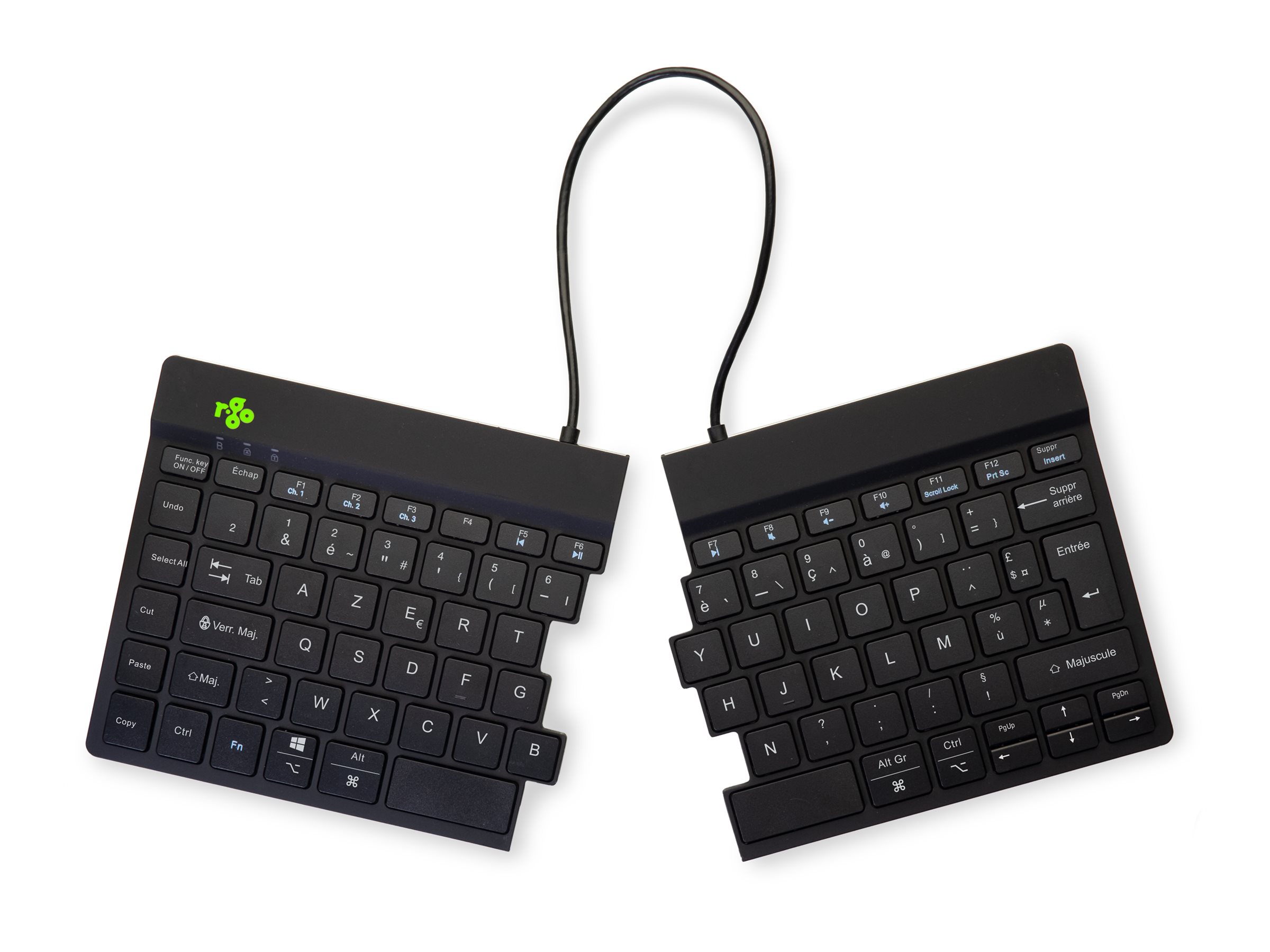 R-Go Ergonomische Tastatur Split break - Tastatur - TL: Französisch, AZERTY, Ansicht 3