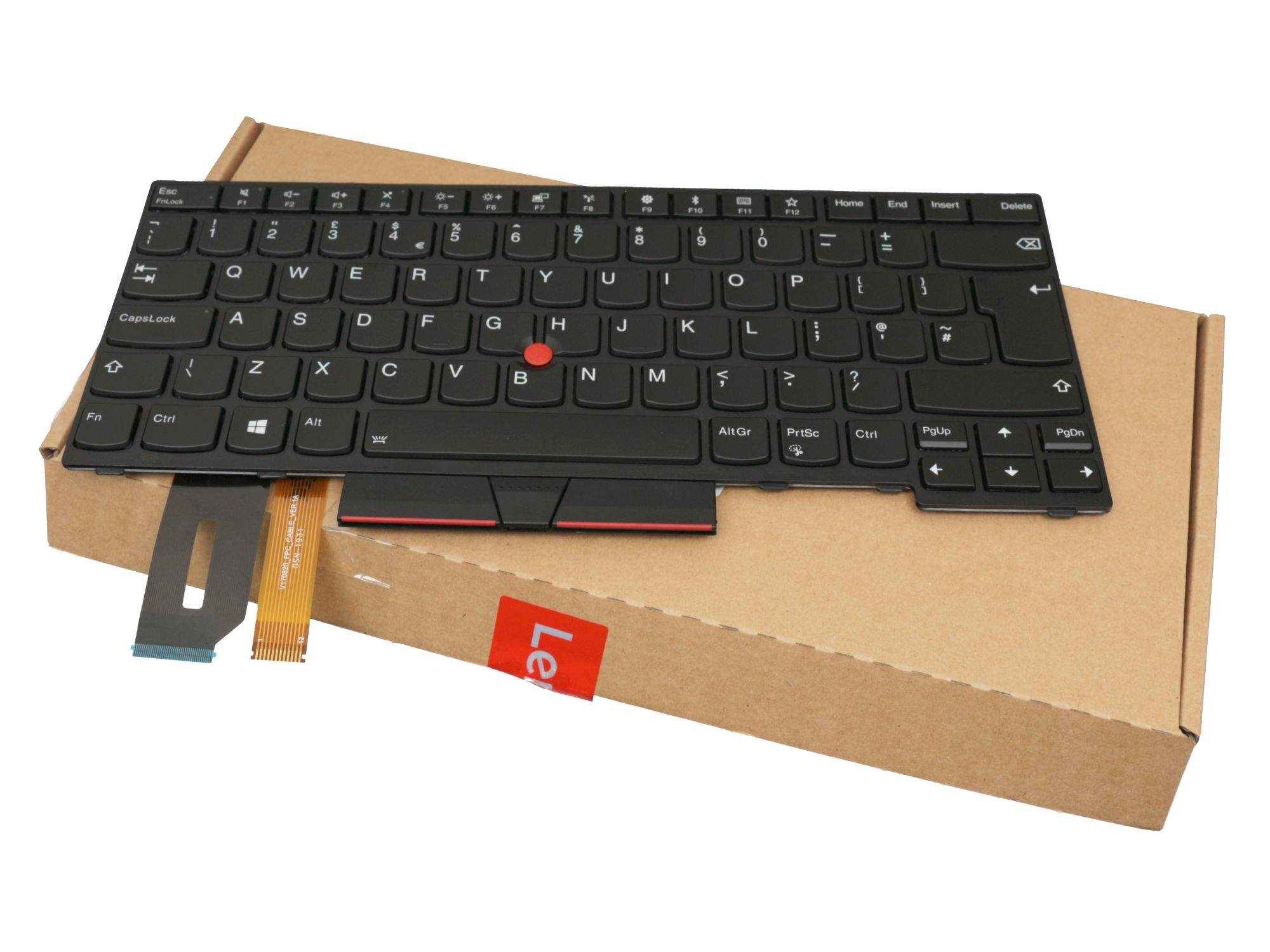 Lenovo Chicony - Ersatztastatur Notebook - mit Trackpoint, UltraNav - TL: UK, QWERTY, Ansicht 2