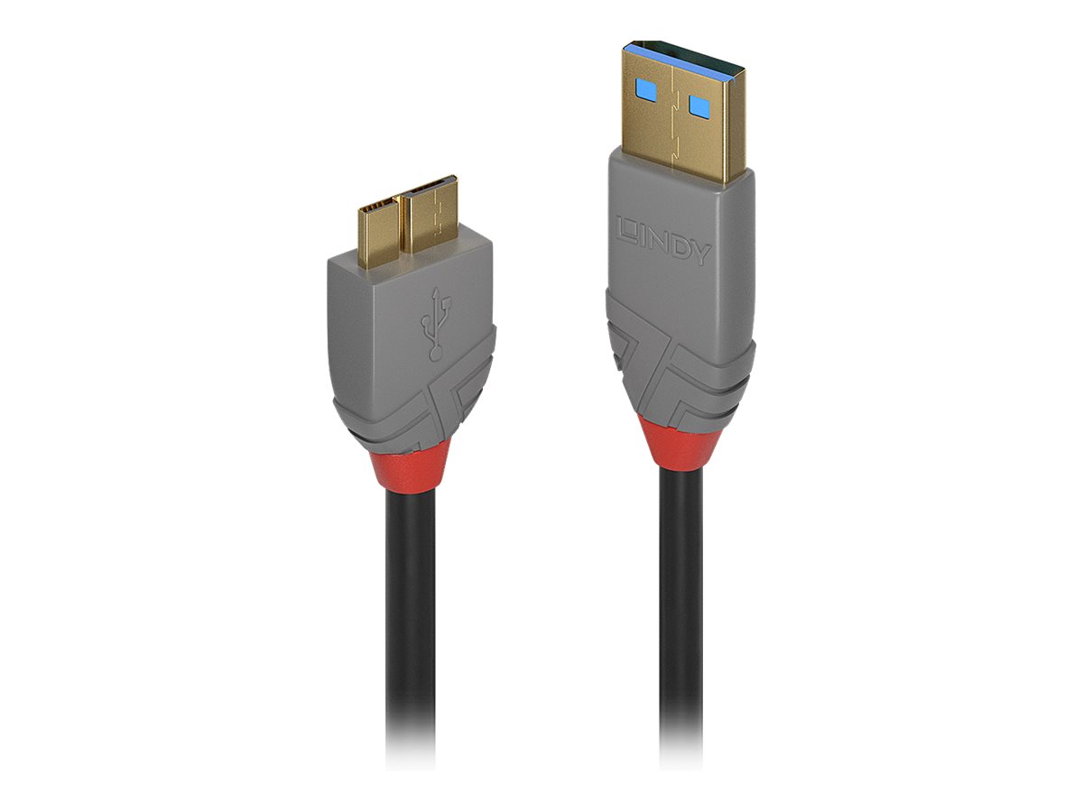 Lindy Anthra Line - USB-Kabel - USB Typ A (M) zu Micro-USB Typ B (M) - USB 3.0 - 3 m