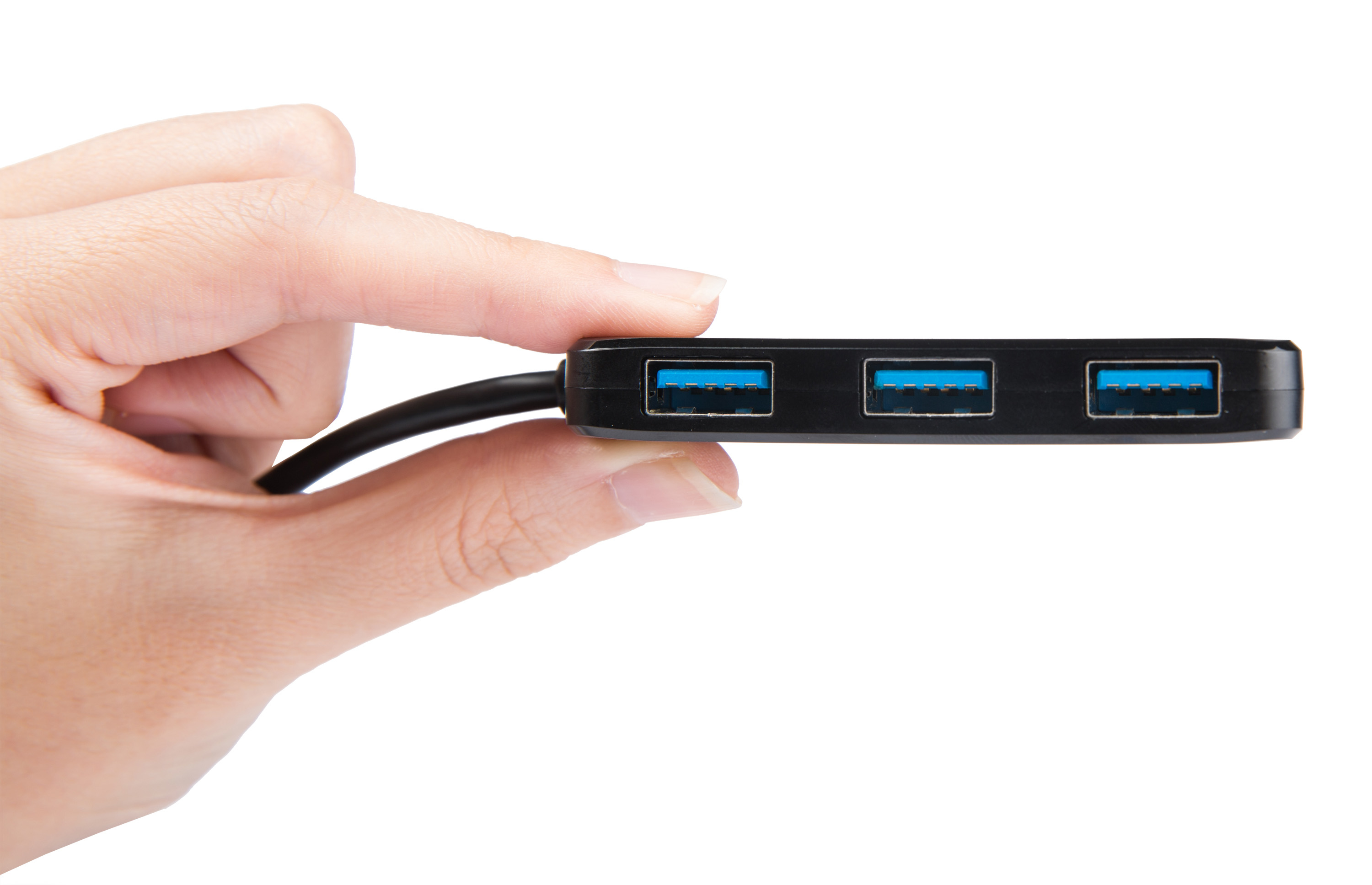 Transcend HUB2 - Hub - 4 x SuperSpeed USB 3.0, Ansicht 2